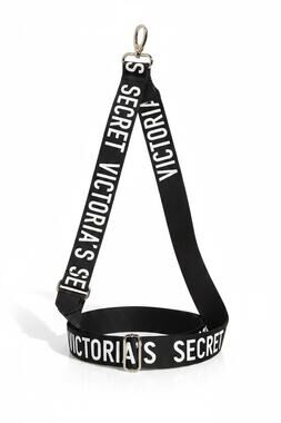 Victoria's Secret Black Adjustable Logo Crossbody Replacement Purse Strap